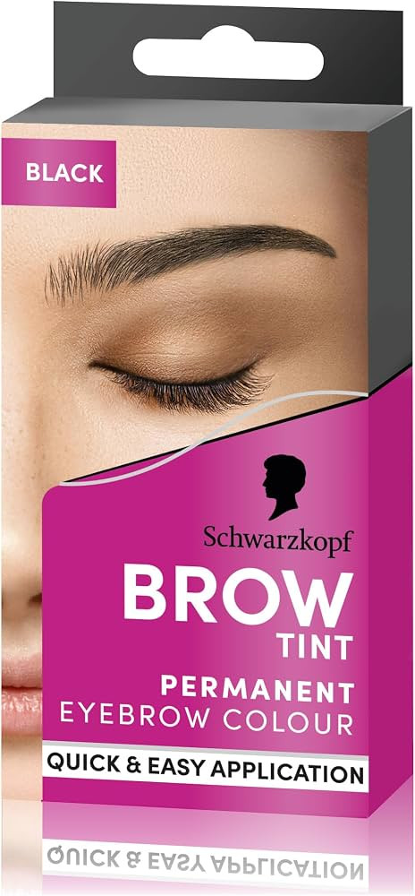 Schwarzkopf Brow Tint Black (10ml), Permanent Eyebrow Tint, Long-Lasting Intensity, Water- and Sm... | Amazon (UK)