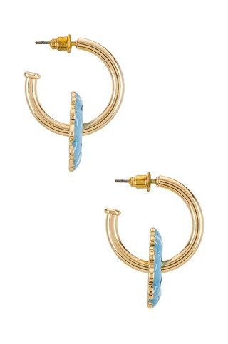 8 Other Reasons Blooming Hoop Earring in Blue from Revolve.com | Revolve Clothing (Global)