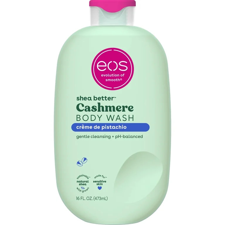 eos Shea Better Cashmere Body Wash, Cr\u00e8me de Pistachio, Creamy Gel Formula, 16 fl oz. | Walmart (US)