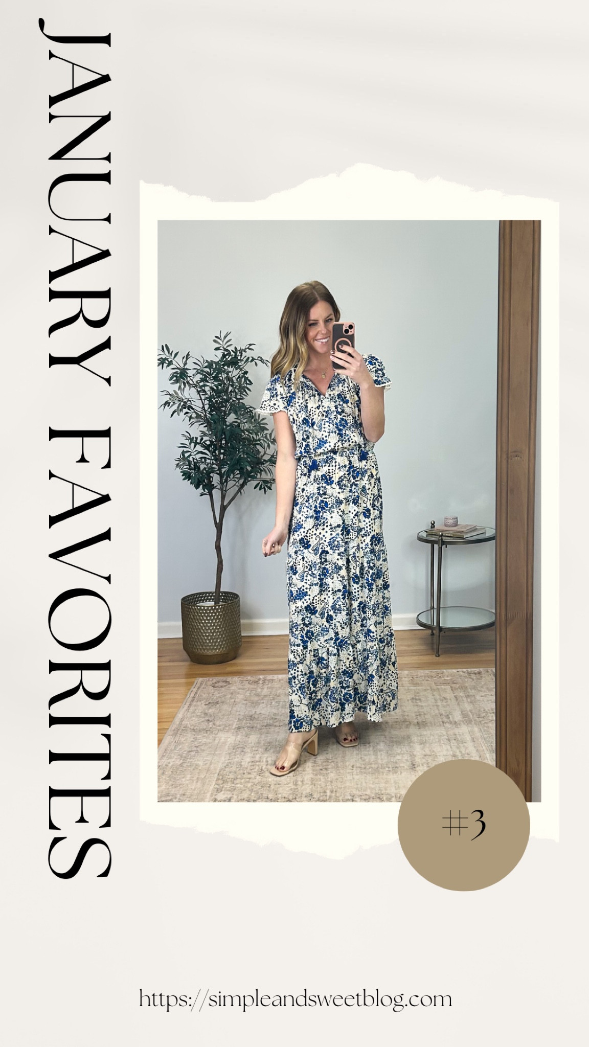January favorite: #3

This Jessica Simpson maxi dress has the prettiest print, elastic waist, so it’s nice and comfortable. Wearing size small. Also looks super cute with a denim jacket.


#LTKFindsUnder50 #LTKFindsUnder100 #LTKMostLoved