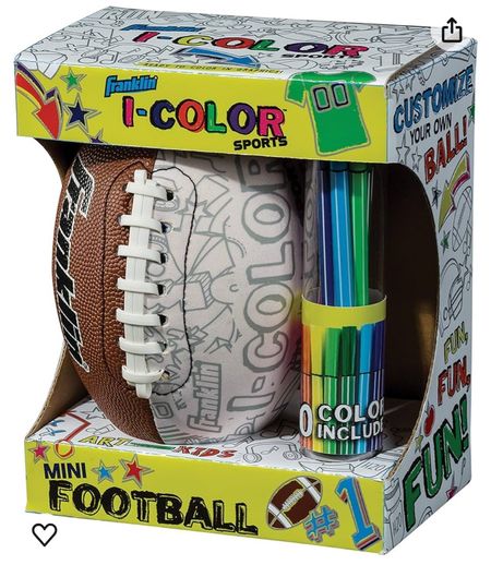 Color your own football.  Perfect birthday gift for kids

Just got this and the soccer ball for a boy party

#LTKGiftGuide #LTKfitness #LTKkids
