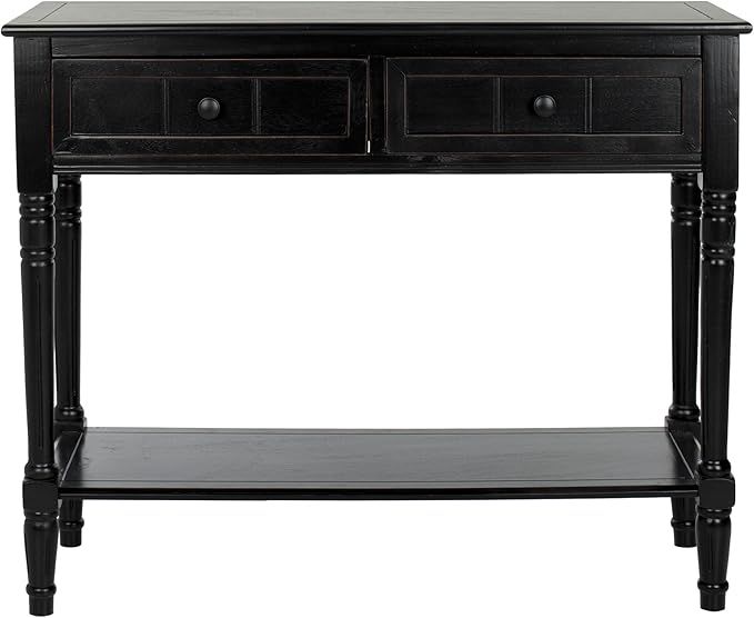 Safavieh American Homes Collection Samantha Distressed/Black 2-Drawer Console Table | Amazon (US)