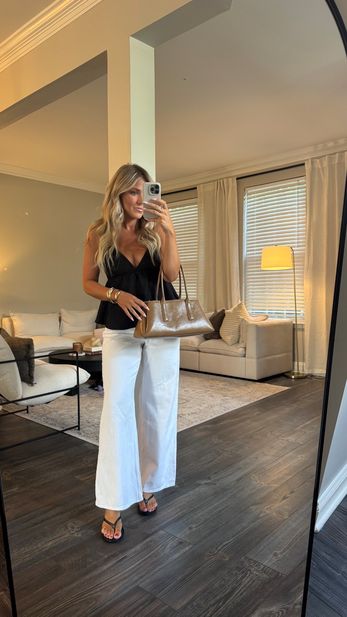 Ootn- Comfortable but put together! This top is fun! Wearing a small and 28 I jeans. 

#LTKSeasonal #LTKStyleTip #LTKFindsUnder100