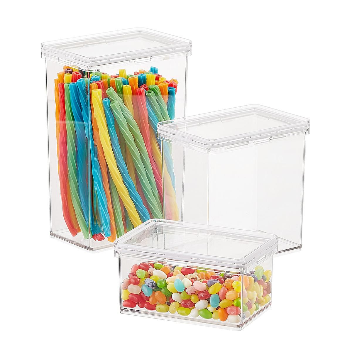THE HOME EDIT Medium Canister 1.5 Qt. Clear | The Container Store