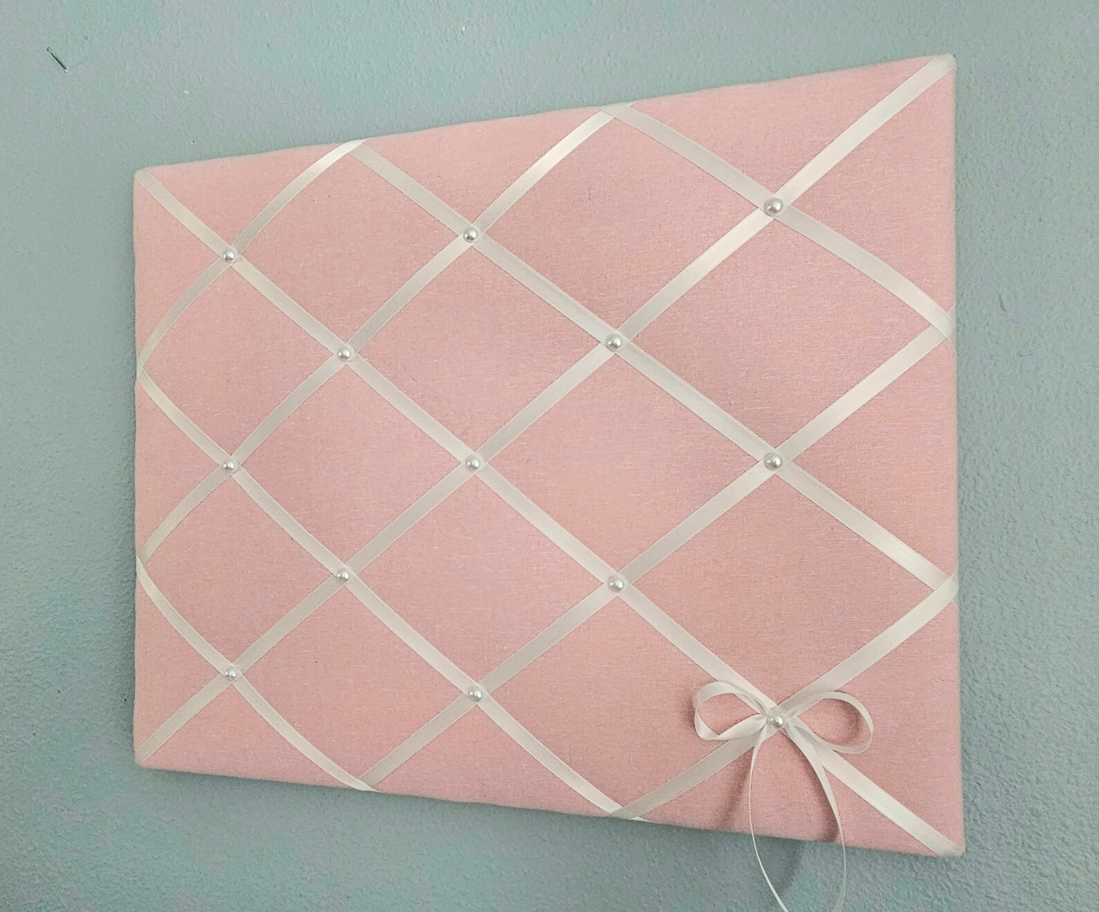 Soft Pink Linen Fabric Memo, Photo, Vision Board - Etsy | Etsy (US)