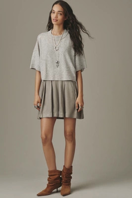 The Goldie Wool Cashmere Twofer Mini Dress | Anthropologie (US)