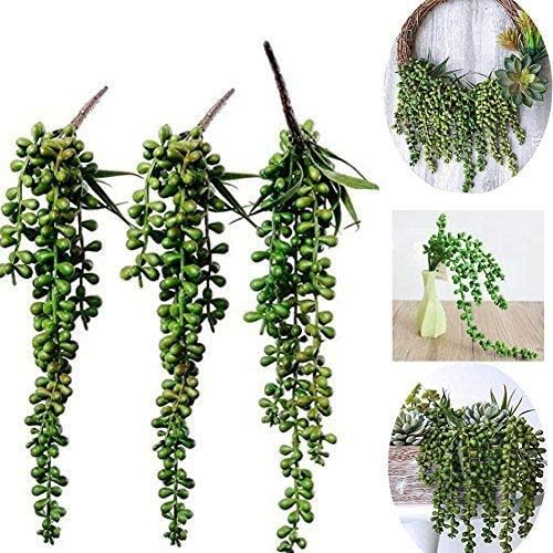 3 Pack Artificial Plant Succulent Plants Hanging String Pearls Plant Fake Lover Tears Plants (15.... | Amazon (US)
