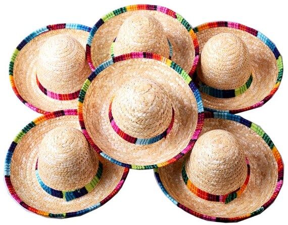 Cinco de Mayo Celebration! Miniature Straw Sombreros in assorted colors for your Fairy, Pixie or ... | Etsy (US)