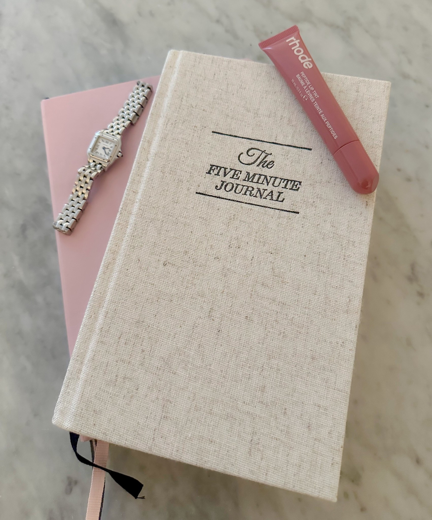 The start of the year is all about setting new goals. Need to stay on top of my five minute journal and loving my new journal for habit tracking 🩷

Featuring my mini panthère watch by Cartier and my rhode peptide lip treatment 🤩

#LTKBeauty #LTKmorningroutine #LTKdayinmylife