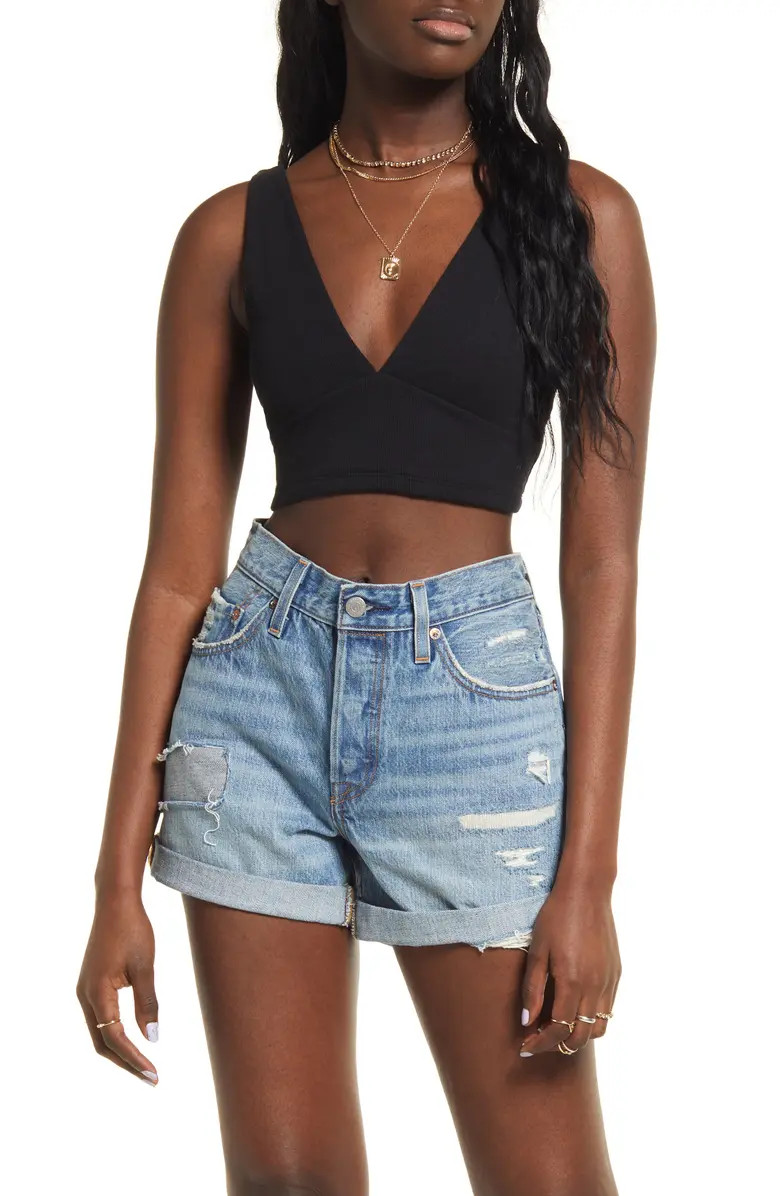 V NECK CROP TANK | Nordstrom