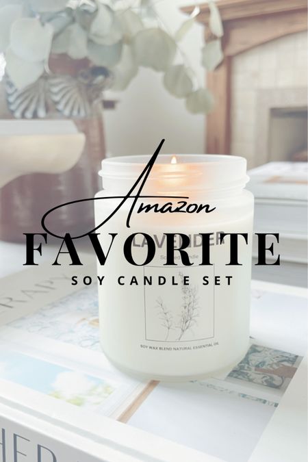 Amazon favorite alert! ‼️

LOVE this new soy wax candle set! 👏🏻

They are on sale now and come in a set of 4 for $22.48. Very good price! 

Lovely scents and neutral glass container that will go with all home decor styles. 👍🏻

#amazonfinds #amazonhome #candles #giftidea 

#LTKfindsunder50 #LTKhome #LTKGiftGuide