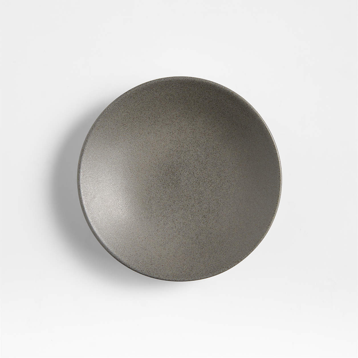 Craft Charcoal Stoneware Appetizer Plate | Crate & Barrel | Crate & Barrel