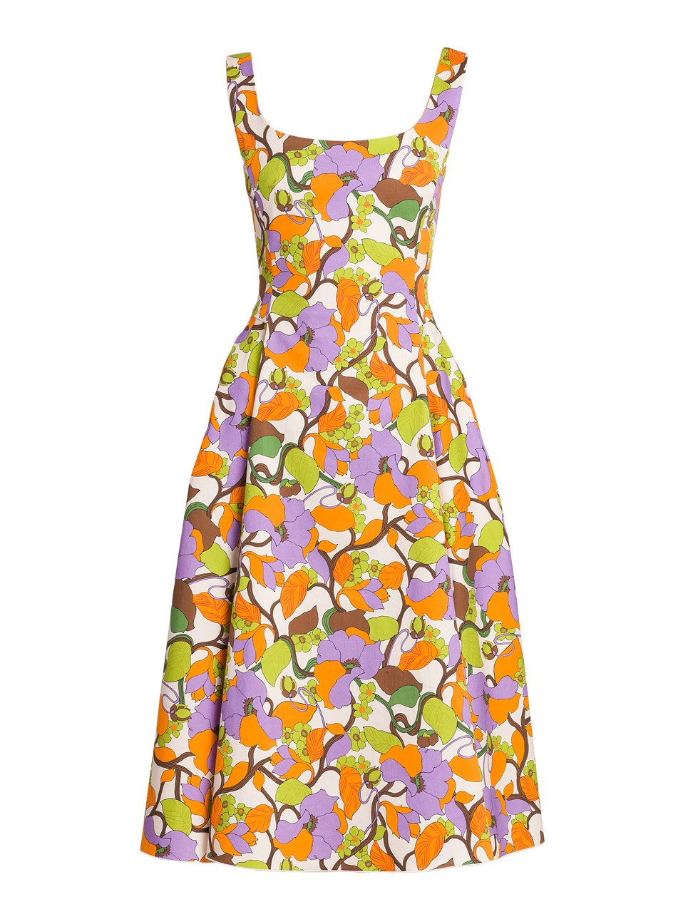 Women's Edition 31 Sophia Sleeveless Floral Dress - Vines Bianco - Size Small | Saks Fifth Avenue