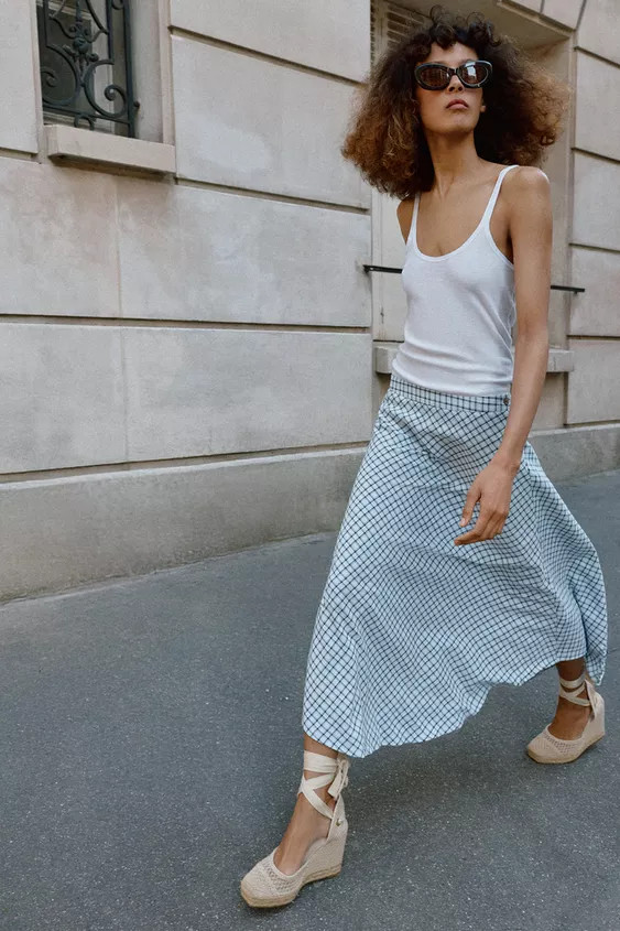 WOVEN WEDGE SANDALS | Zara UK