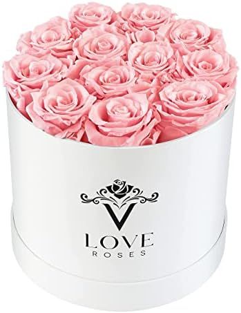 VLove Forever Preserved Roses in a Box | Real Roses That Last a Year | Gift Ready Eternity Roses Box | Amazon (US)
