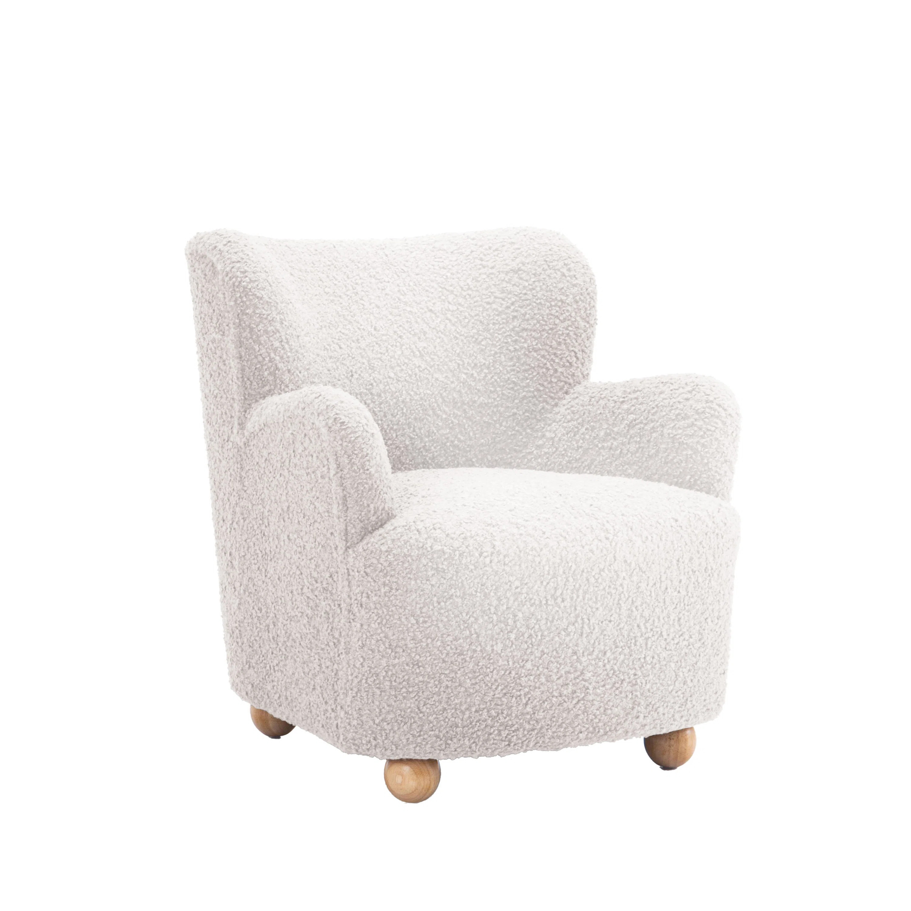 Sabrina Boucle Upholstered Accent Chair | Wayfair North America