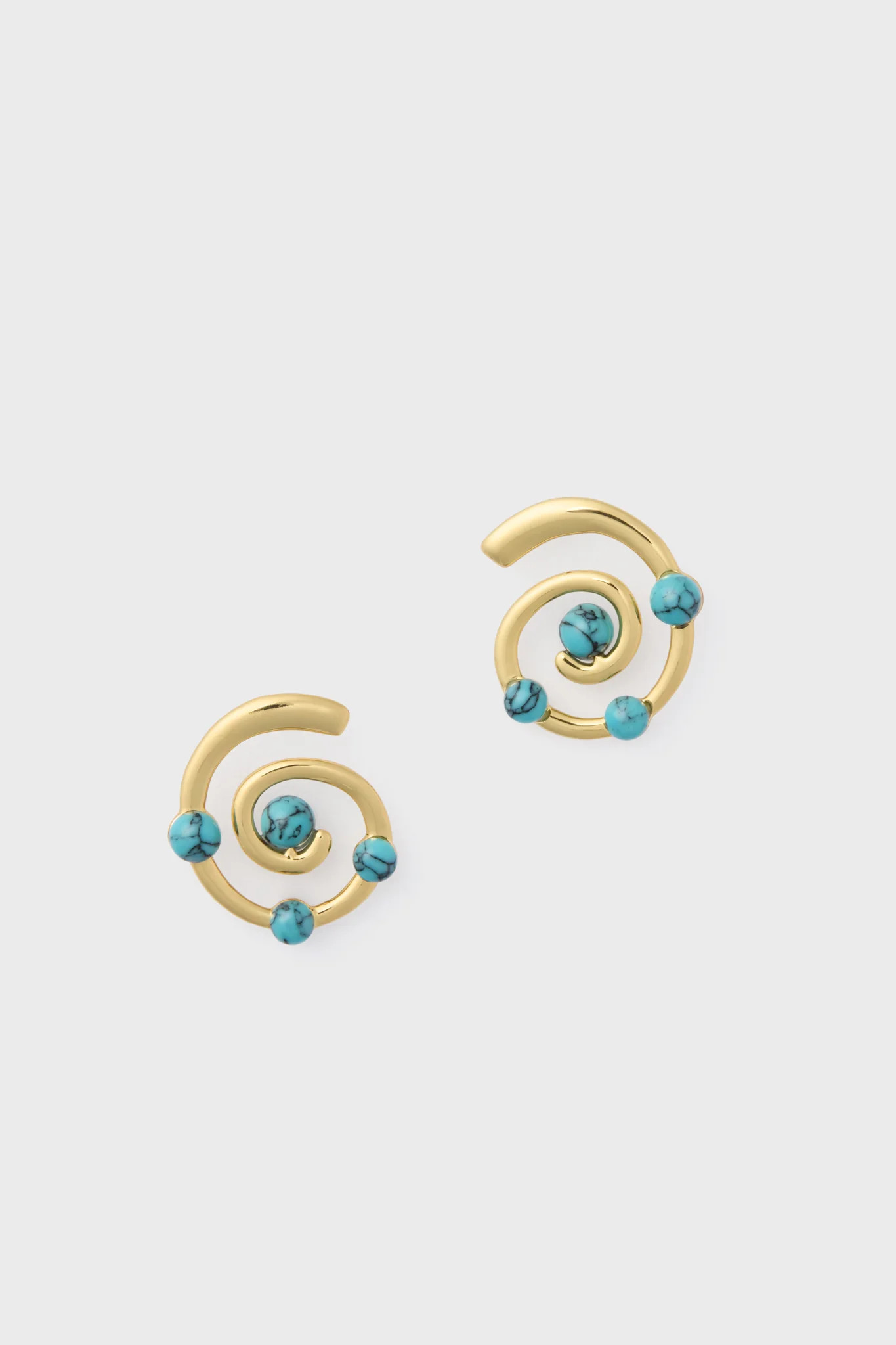 Turquoise Spiral Alexandra Earrings | Tuckernuck (US)