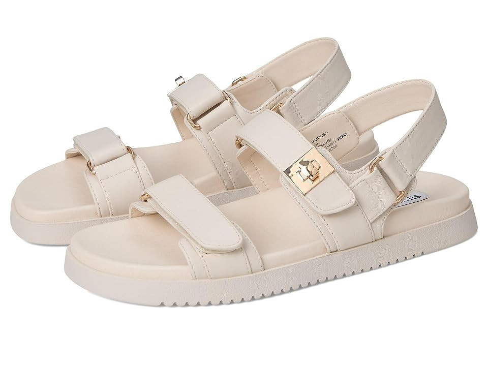 Steve Madden Mona Sandal Women's Shoes Bone Leather : 10 M | Zappos