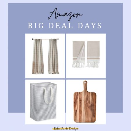 These curtains, cutting board, hamper, and towels are on sale as part of Amazon’s Big Deal Days!

#LTKhome #LTKxPrime
