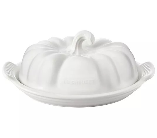 Le Creuset Pumpkin Butter Dish - QVC.com | QVC