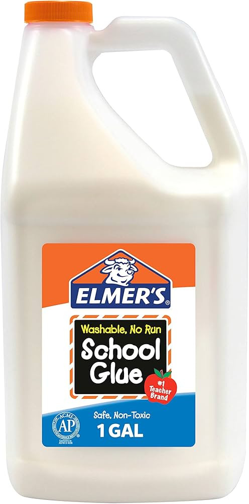 Elmer's White Liquid School Glue, 1 Gallon, Safe, Washable, 1 Count, - 1 Teacher Brand, Bulk Arts... | Amazon (US)