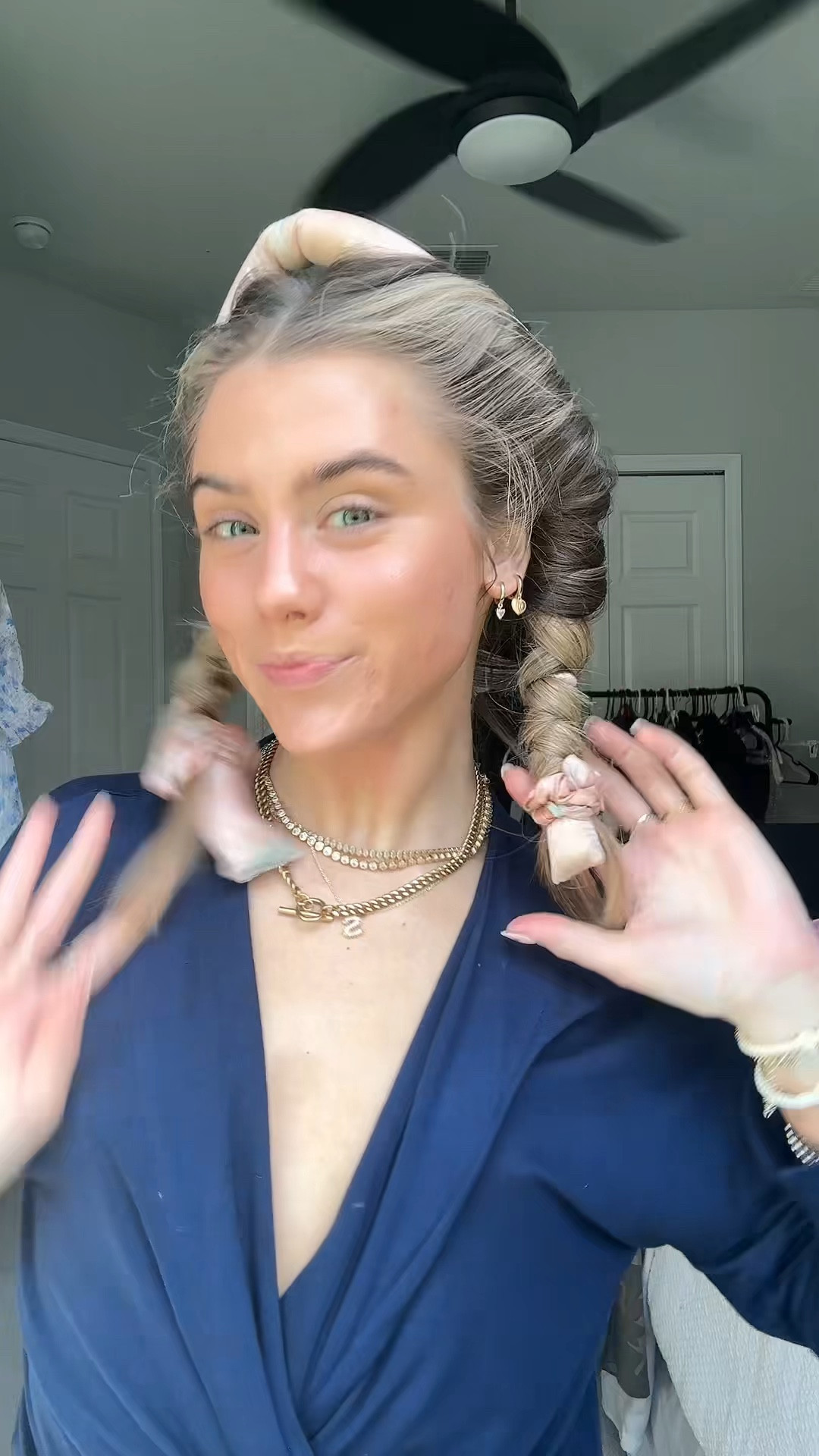 Kitsch Satin Heatless Curling Set - Heatless Hair Curlers to Sleep in - Heatless Curls Overnight - Heatless Curling Rod - No Heat Curls Overnight - Overnight Blowout Rods - Soft Hair Rollers. My greatest hair hack has got to be sleeping in a hair ribbon. This is what gives me my heatless hair curls. These curls are always bouncy, voluminous, shiny, and perfection that require absolutely zero heat, saving my hair on necessary, heat damage while still getting those desirable curls. I have lots of tutorials on how I put them in my hair saved my TikTok and Instagram @sloanevosen. TUTORIAL: https://www.tiktok.com/t/ZP8Y6b72q/ #hair #heatlesscurls #heatlesshair #heatlesswaves #hairstyles #hairhack #hairhealth #heatlesshairstyles #hairroutine #hairribbon #heatlesshaircurler 

#LTKgrwm #LTKBeauty #LTKmorningroutine