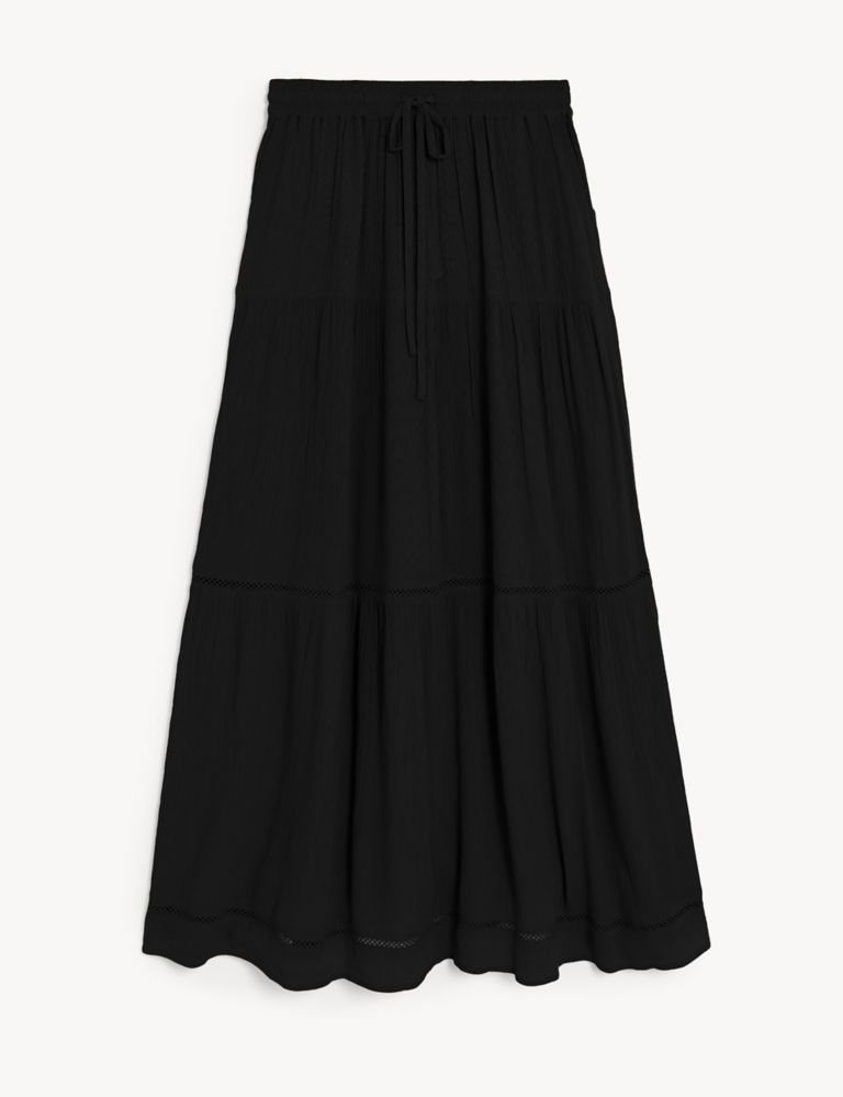 Textured Midaxi Tiered Skirt | Marks & Spencer (UK)