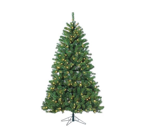 Pre-Lit Montana Pine Artificial Christmas Tree | Pottery Barn (US)