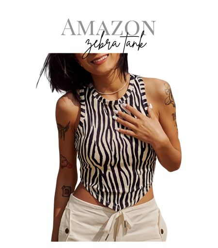 Zebra tank

#LTKStyleTip #LTKSeasonal #LTKOver40