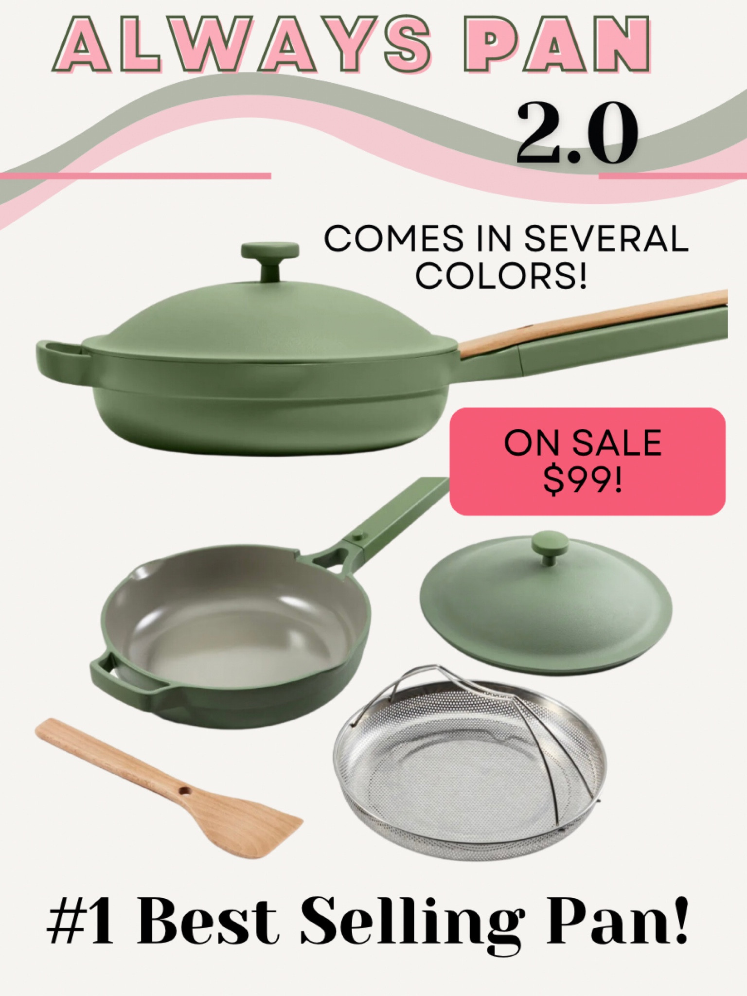 Great gift for the cook!  Gift for Her! Grad Gift Idea or Wedding Gift!

I caved and bought this last year and absolutely love it!  Cook with it all the time and it cleans up so well! So much you can do with this pan! 

On sale now! #1 Best Selling Pan!
Easy to clean! 

Comes in several colors! 

* A 10.5-inch pan that braises, sears, steams, strains, sautes, fries, boils, bakes, serves, stores…does it all!

What comes with it?

* Always Pan 2.0 in original nonstick
* Modular, steam-release lid
* Nesting Beechwood Spatula
* Steamer basket and colander

#LTKHoliday
#LTKfindsunder100

gift idea, for the cook, gift for her, wedding gift idea, graduation gift, Always Pan, best selling pan, 





#LTKCyberWeek #LTKGiftGuide #LTKhome
