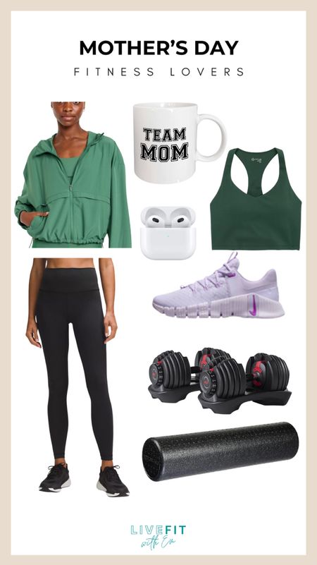 Mother's Day Ideas for the Fitness Mom:
💪 Help mom stay motivated and stylish with these fitness must-haves: cozy Alo Yoga hoodie, Team Mom mug for fueling workouts, Vuori leggings, Nike Metcon sneakers for serious training sessions, Bowflex adjustable dumbbells, and a Lululemon foam roller for perfect post-workout recovery.

@livefitwithem #FitnessMoms #MothersDayGifts #LiveFitWithEm

#LTKFitness #LTKActive #LTKGiftGuide