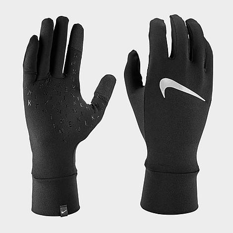 Nike Women's Fleece Running Gloves in Black Size: XS/Small | Finish Line (US)