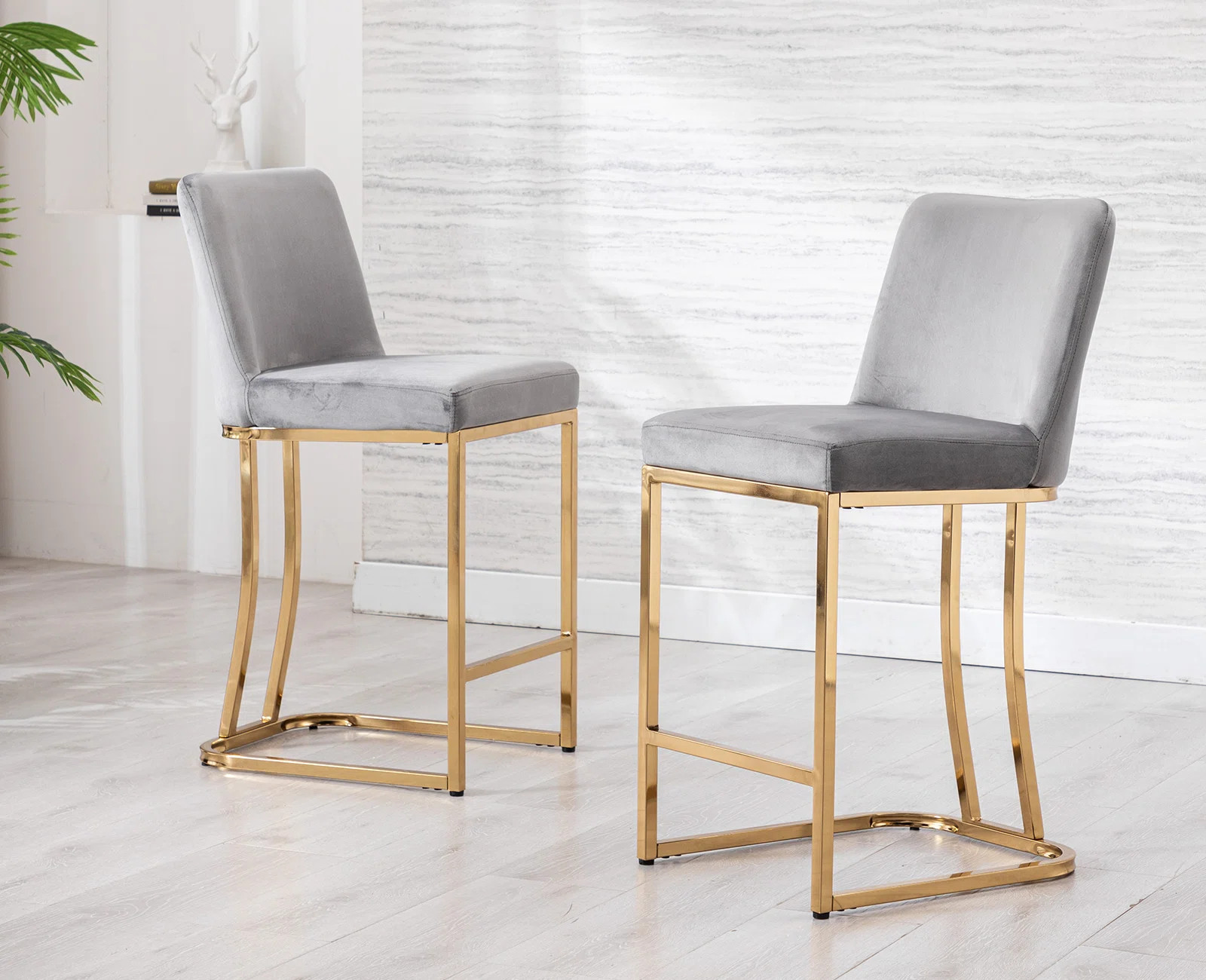 Everly Quinn 24" Upholstered Counter Stool & Reviews | Wayfair | Wayfair North America