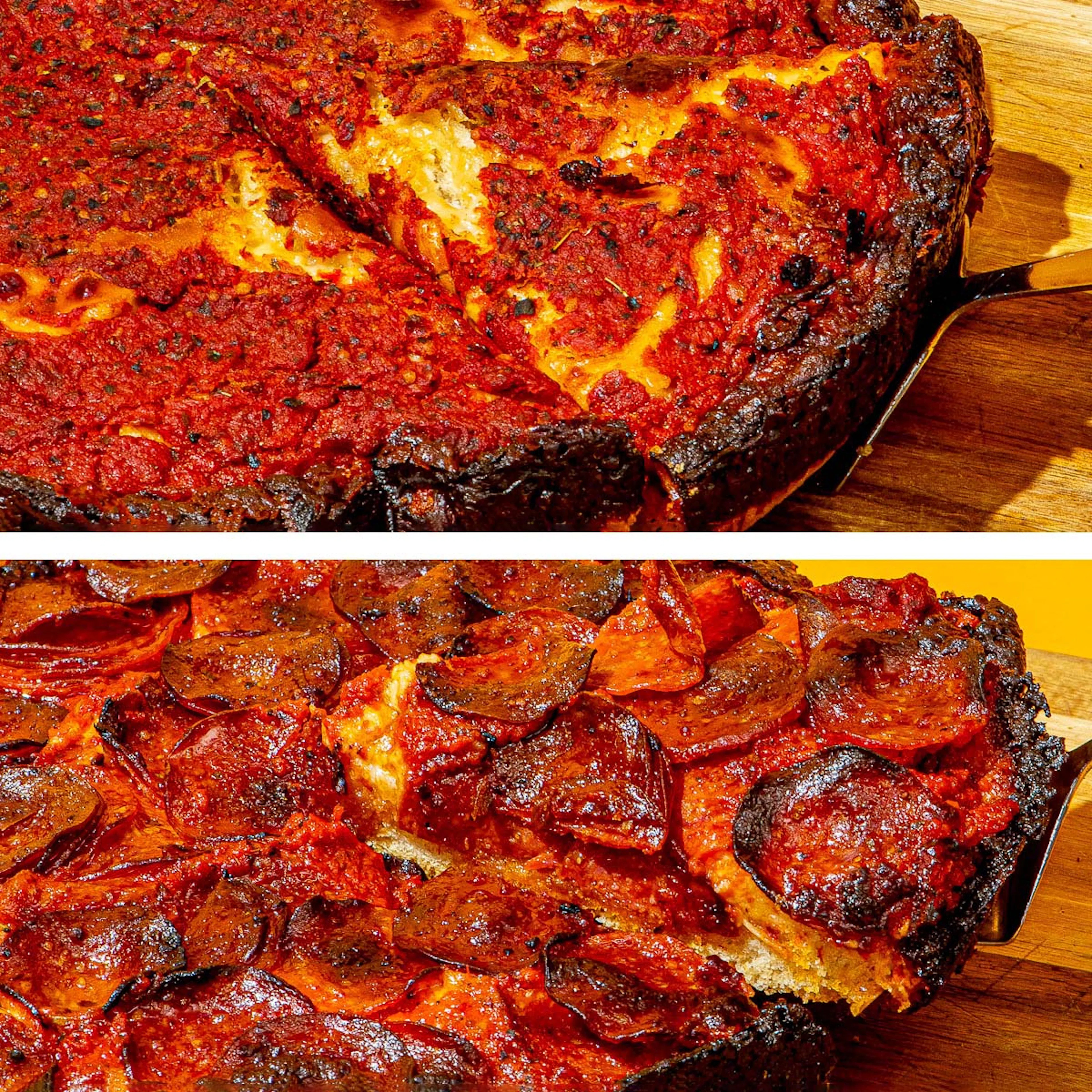 Pan-Style Deep Dish Pizza - Choose Your Own 2 Pack by Pequod's Pizza | Goldbelly | Goldbelly