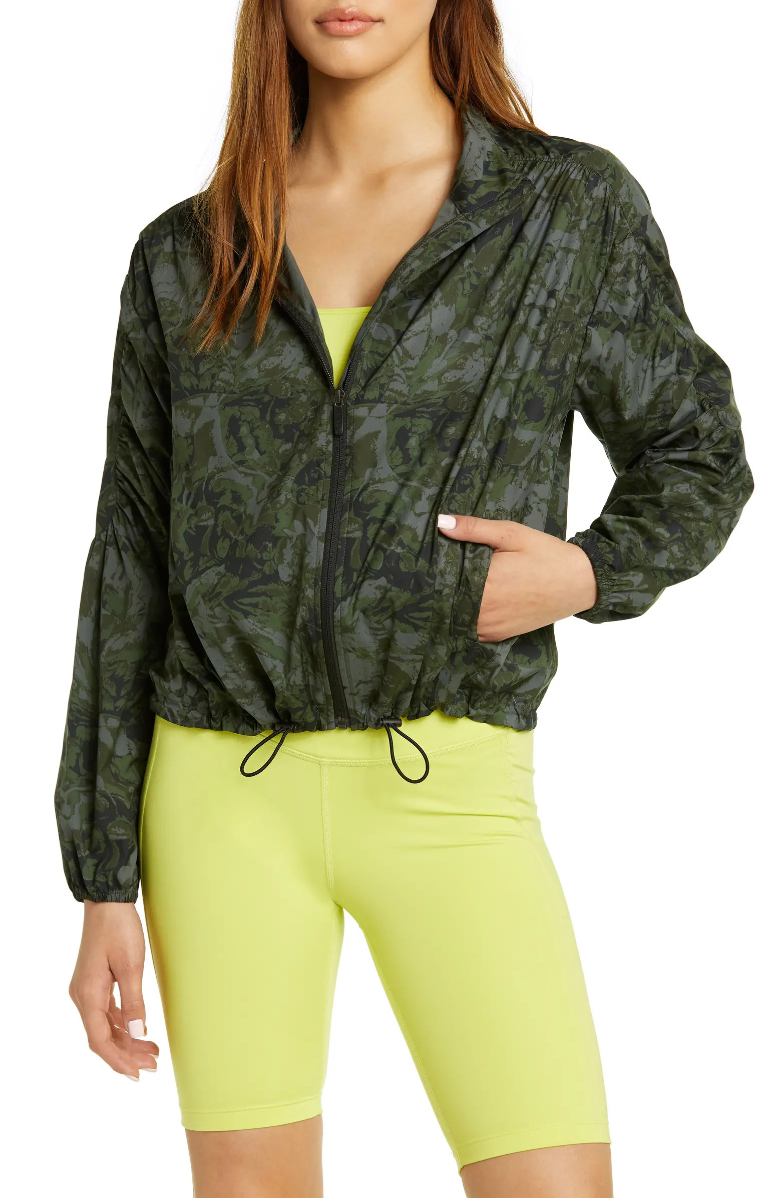 Zella Rec Room Floral Print Jacket | Nordstrom | Nordstrom Canada
