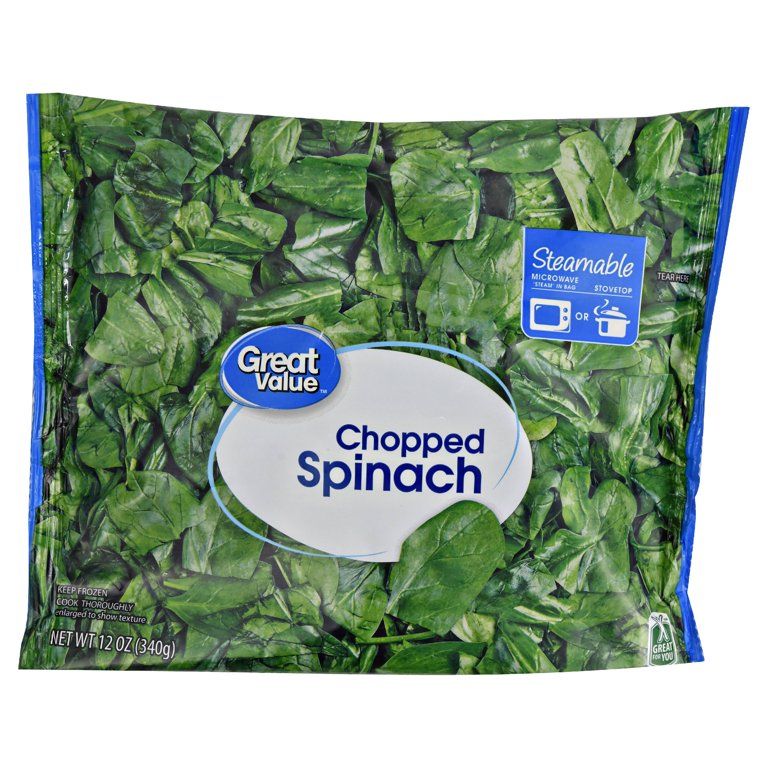 Great Value Chopped Spinach, 12 oz (Frozen) | Walmart (US)