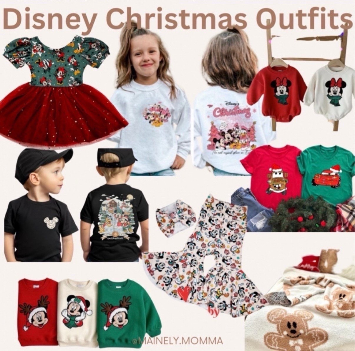 The cutest Disney Christmas outfits for your little ones! 🎄✨ From cozy sweatshirts to twirl-worthy dresses and festive sibling tees, I rounded up the sweetest holiday styles to make every moment a little more magical. ❤️💚 All pieces are linked on LTK so you can shop your favorites easily!

Tap to shop + save this post for holiday outfit inspo! ❄️✨

#DisneyChristmas #DisneyKids #DisneyStyle #HolidayOutfits #DisneyFamily #FestiveFashion #ChristmasOutfits #DisneyMom #LTKUnder50 #DisneyMagic #HolidayShopping #MomLifeStyle 

#LTKSeasonal #LTKHoliday #LTKTravel