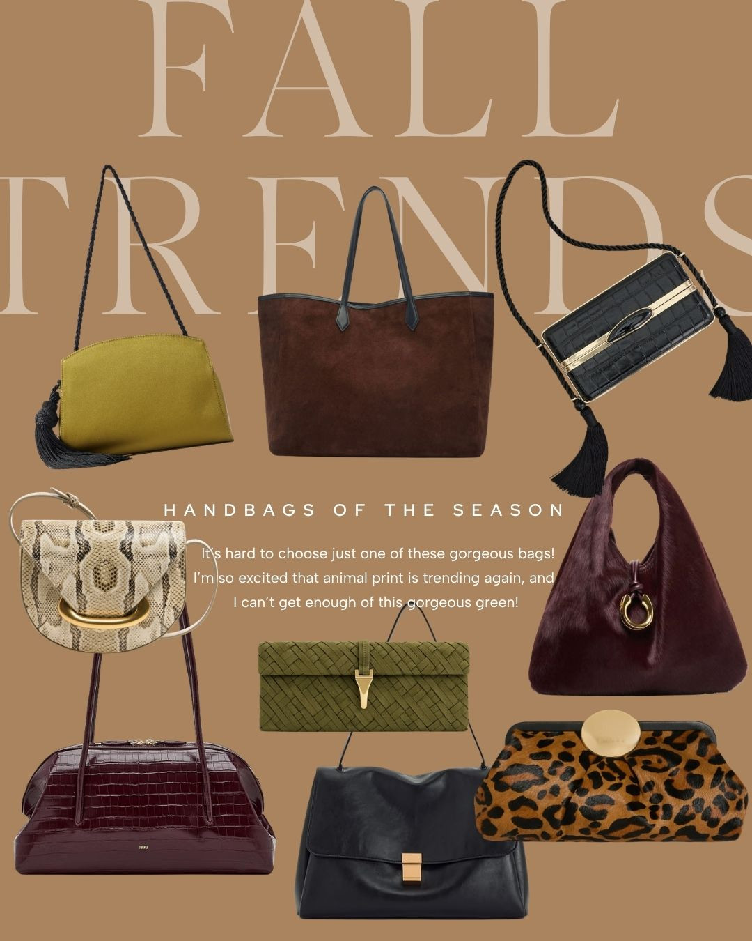 Beautiful Fall Bags!! 

 #LTKSeasonal #LTKU #LTKTravel