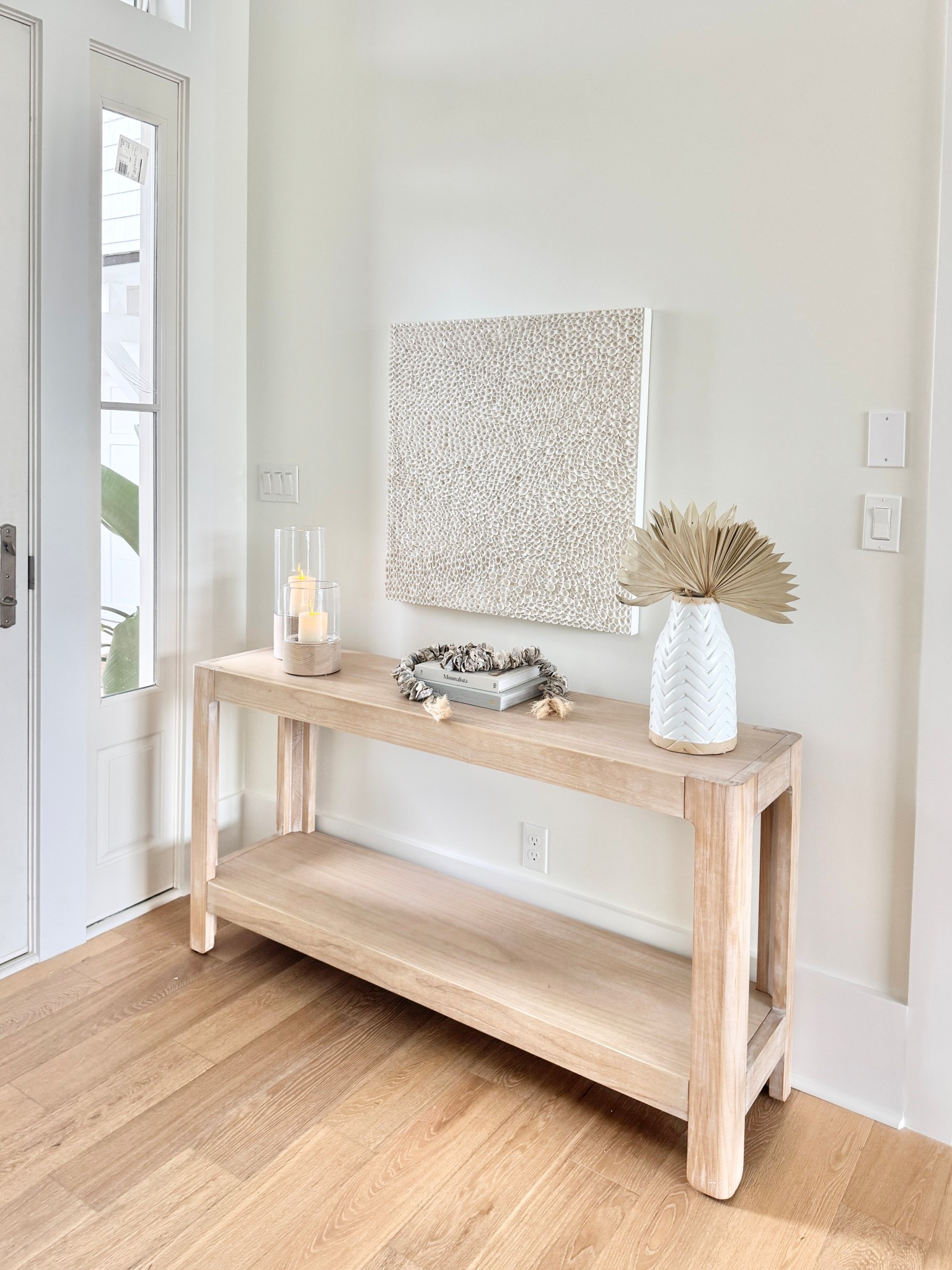 Modern coastal console table.  

#LTKSaleAlert #LTKFindsUnder50 #LTKHome