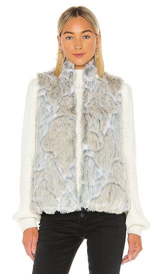 In A Furry Faux Fur Vest in Ivory | Revolve Clothing (Global)