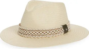 Packable Net Band Fedora Hat | Nordstrom Rack