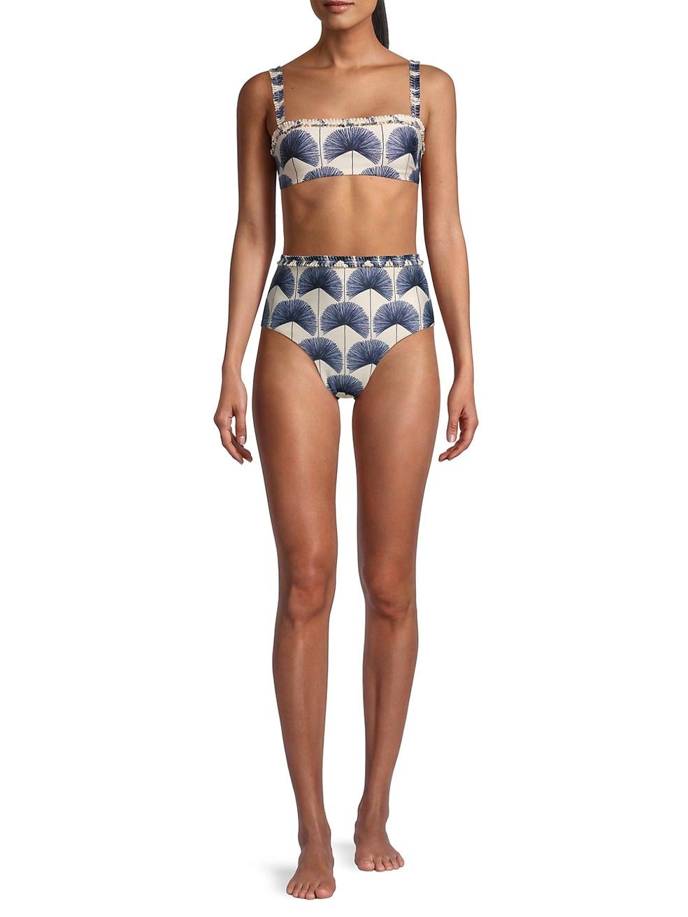 Olmo Palma Printed Bikini Top | Saks Fifth Avenue