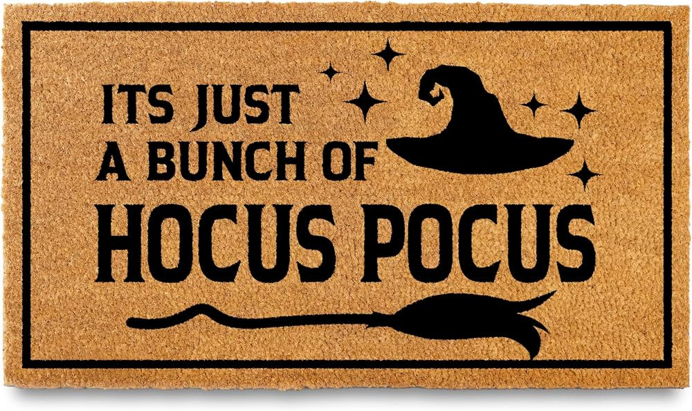 Hocus Pocus Door Mat Outdoor 30x17 Inch, Halloween Doormat for Covered Outdoor Area, Hocus Pocus ... | Amazon (US)