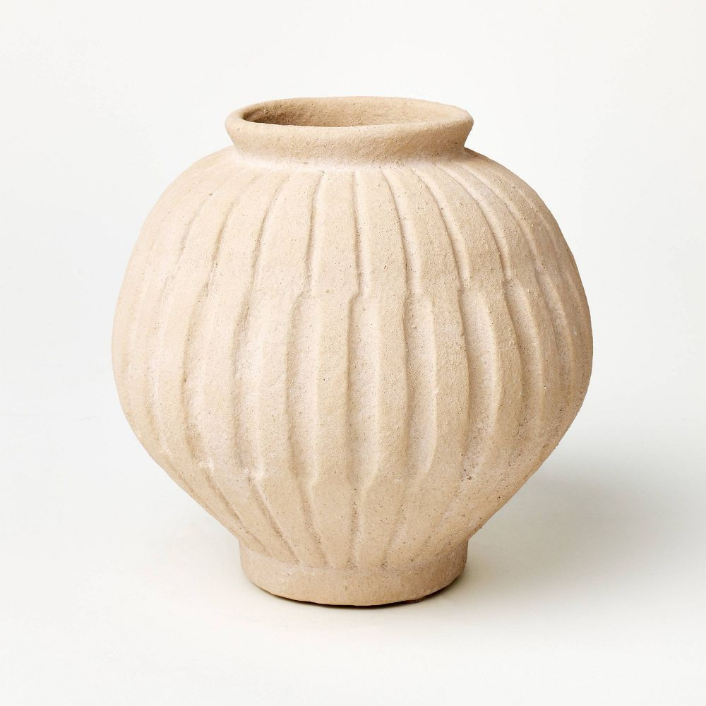 Tall Carved Ceramic Vase - Threshold designed with Studio McGee  | eBay | eBay US