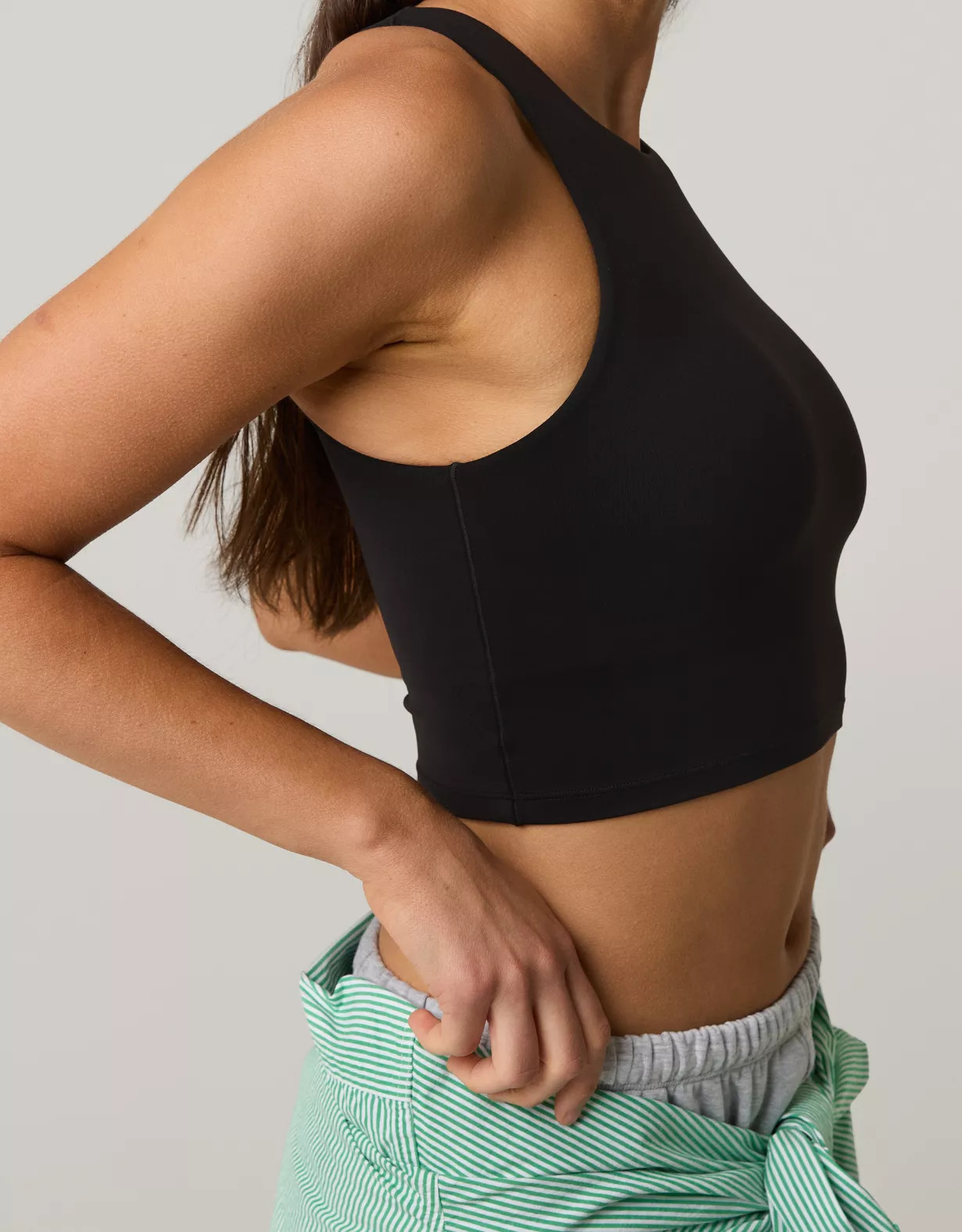 OFFLINE By Aerie Real Me XTRA High Neck Longline Sports Bra | American Eagle Outfitters (US & CA)