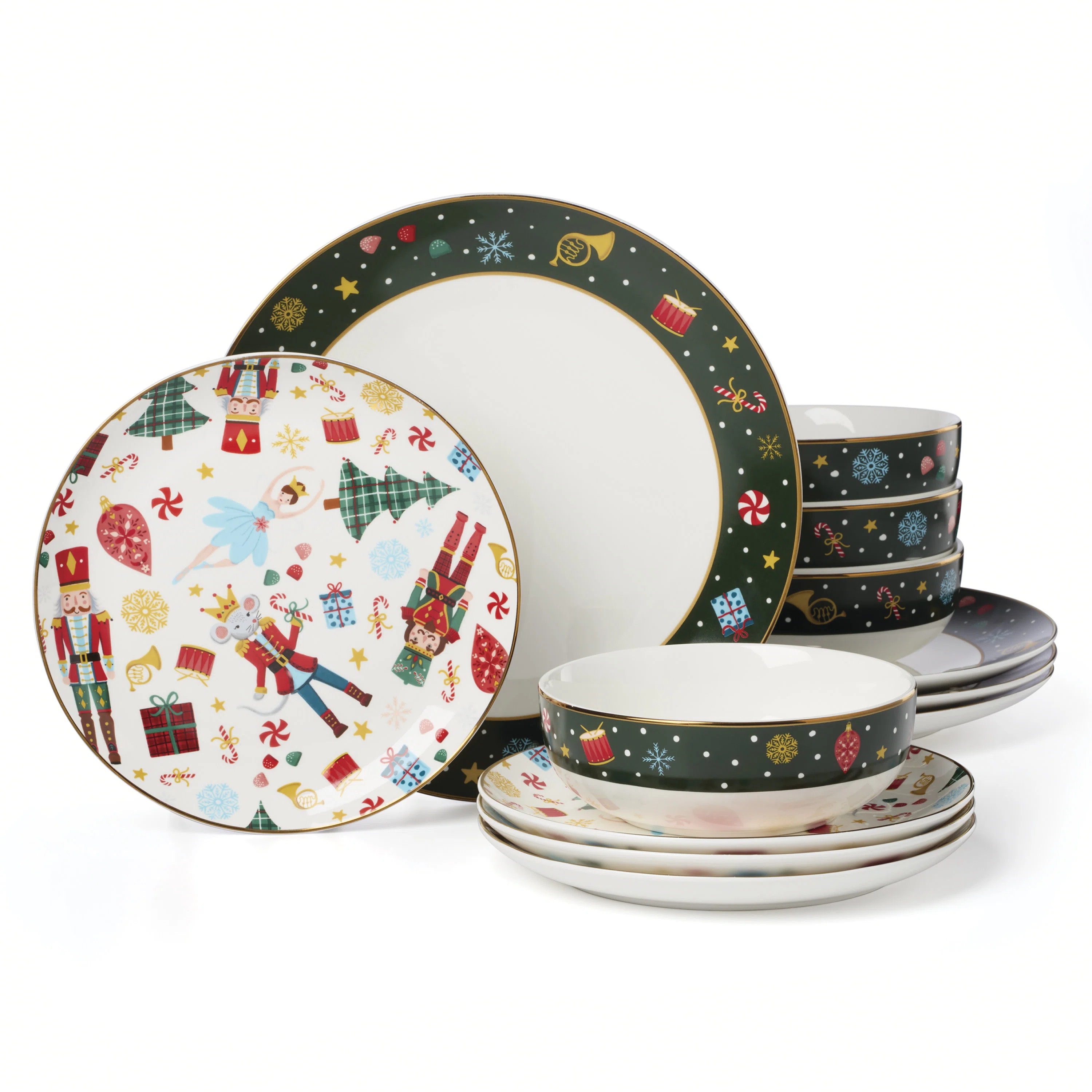 Lenox Nutcracker Ballet 12-Piece Dinnerware Set | Wayfair | Wayfair North America
