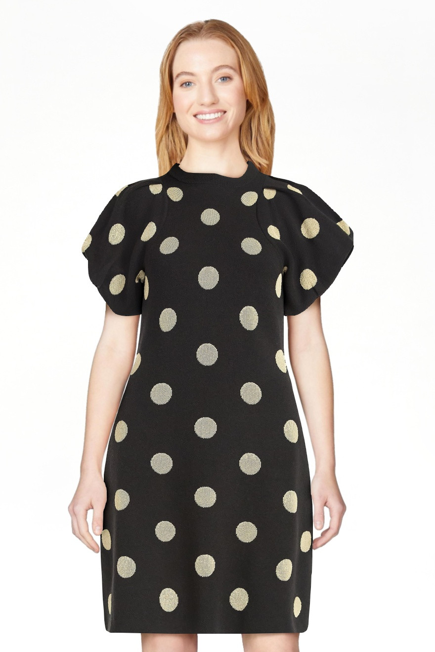 Scoop Women's and Women's Plus Sweater Dress with Puff Sleeves, Sizes XS-4X | Walmart (US)