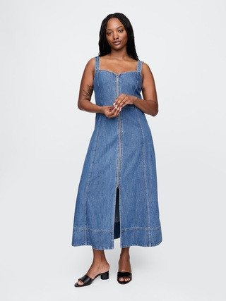 UltraSoft Denim Maxi Dress | Gap (CA)