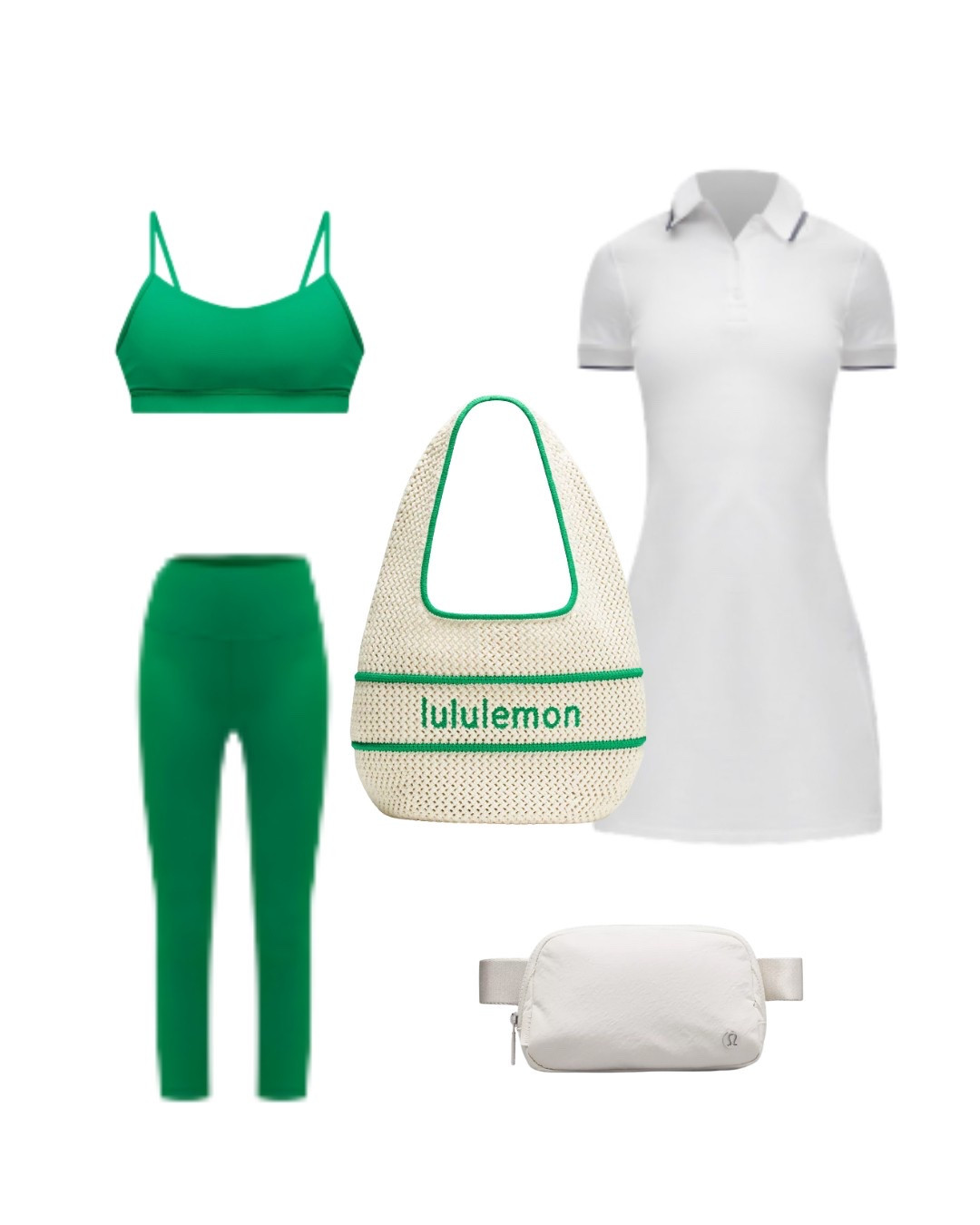 new lululemon color drop! so cute for this summer, love this green. crochet bag + belt bag #green #summer #activewear #tennisdress #golfdress #leggings 

#LTKFindsUnder100 #LTKGiftGuide #LTKActive