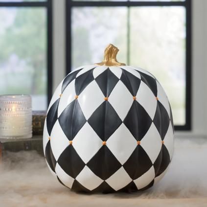 Harlequin Designer Pumpkin | Grandin Road